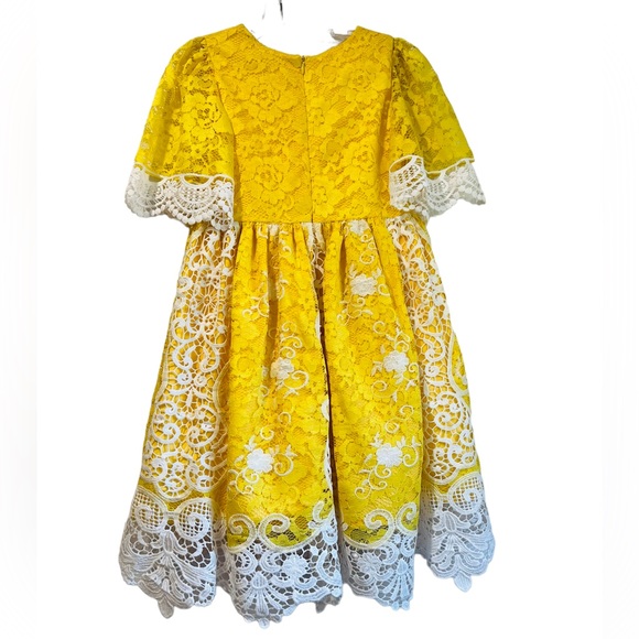 PATACHOU***Stunning Elegant Lace Dress***Size 8Y $188 - Picture 5 of 6
